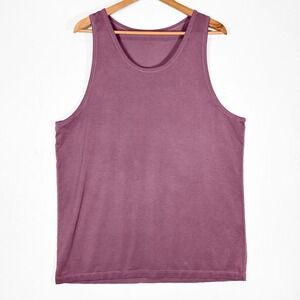 Lululemon Mens L The Fundamental Tank Top Breeze Dye Vintage Plum